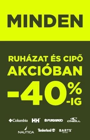 Minden akcióban -40%-ig