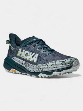 Hoka Speedgoat 6 GTX férfi terepfutó cipő zöld színben 1