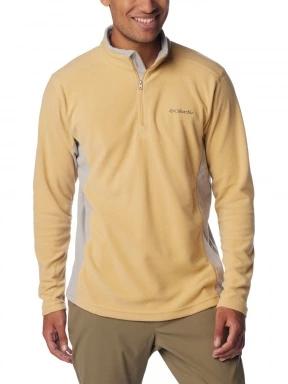 Columbia Klamath Range II Half Zip férfi polár pulóver sárga színben 1
