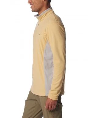 Columbia Klamath Range II Half Zip férfi polár pulóver sárga színben 3