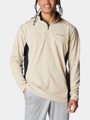 Columbia Klamath Range II Half Zip férfi polár pulóver homok színben 1