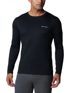 Columbia Zero Rules Long Sleeve Shirt férfi hosszú ujjú sport póló fekete színben 1