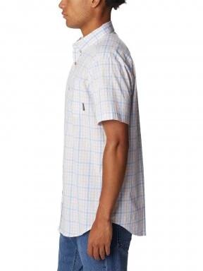 Columbia Rapid Rivers II Short Sleeve Shirt férfi rövid ujjú ing kék színben 3