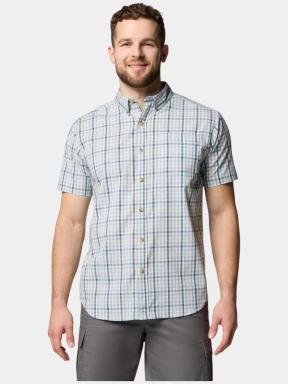 Columbia Rapid Rivers II Short Sleeve Shirt férfi rövid ujjú ing kék színben 1