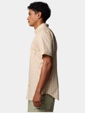 Columbia Rapid Rivers II Short Sleeve Shirt férfi rövid ujjú ing sárga színben 3