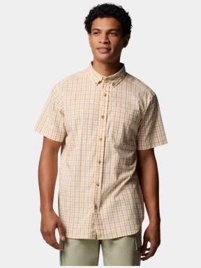 Columbia Rapid Rivers II Short Sleeve Shirt férfi rövid ujjú ing sárga színben 1