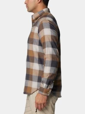 Columbia Cornell Woods Flannel Long Sleeve Shirt férfi hosszú ujjú ing homok színben 3