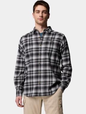 Columbia Cornell Woods Flannel Long Sleeve Shirt férfi hosszú ujjú ing szürke színben 1