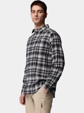 Columbia Cornell Woods Flannel Long Sleeve Shirt férfi hosszú ujjú ing szürke színben 3