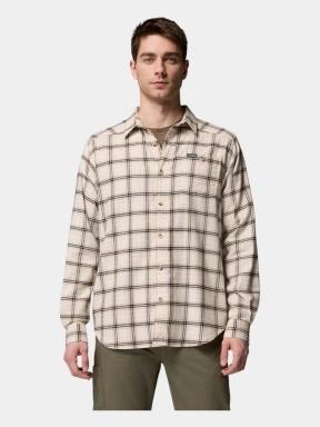 Columbia Cornell Woods Flannel Long Sleeve Shirt férfi hosszú ujjú ing homok színben 1
