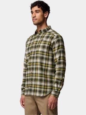 Columbia Cornell Woods Flannel Long Sleeve Shirt férfi hosszú ujjú ing zöld színben 3