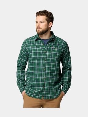 Columbia Cornell Woods Flannel Long Sleeve Shirt férfi hosszú ujjú ing zöld színben 1