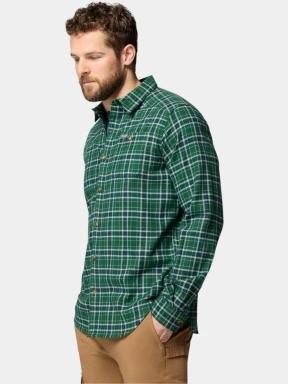Columbia Cornell Woods Flannel Long Sleeve Shirt férfi hosszú ujjú ing zöld színben 3