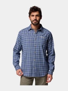 Columbia Cornell Woods Flannel Long Sleeve Shirt férfi hosszú ujjú ing kék színben 1