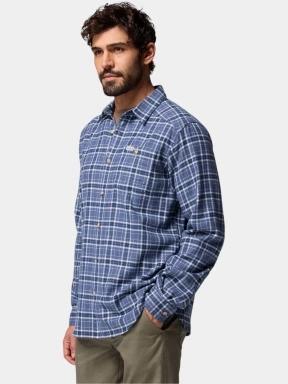 Columbia Cornell Woods Flannel Long Sleeve Shirt férfi hosszú ujjú ing kék színben 3