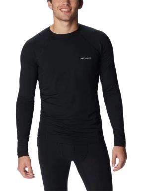 Columbia Midweight Stretch Long Sleeve Top férfi aláöltöző felső fekete színben 1