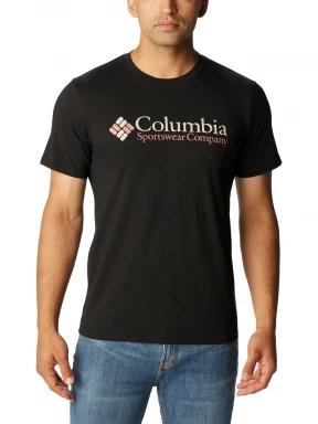 Columbia CSC Basic Logo Short Sleeve férfi rövid ujjú póló fekete színben 1