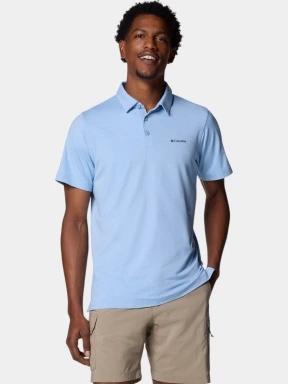 Columbia Tech Trail Polo férfi galléros póló kék színben 1