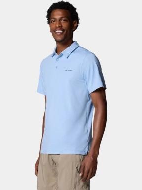 Columbia Tech Trail Polo férfi galléros póló kék színben 3