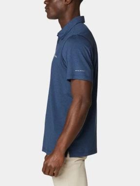 Columbia Tech Trail Polo férfi galléros póló kék színben 3