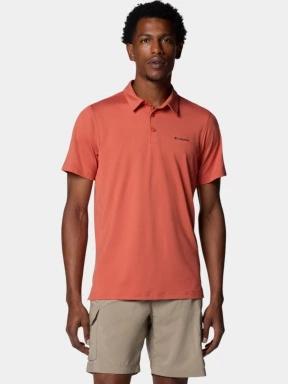Columbia Tech Trail Polo férfi galléros póló piros színben 1