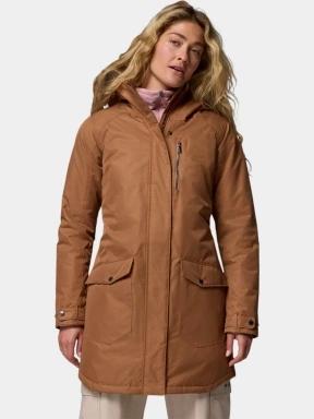 Columbia Suttle Mountain Long Insulated Jacket női télikabát barna színben 1