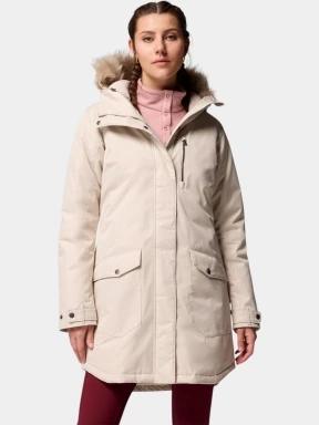 Columbia Suttle Mountain Long Insulated Jacket női télikabát homok színben 1