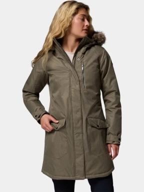 Columbia Suttle Mountain Long Insulated Jacket női télikabát zöld színben 1