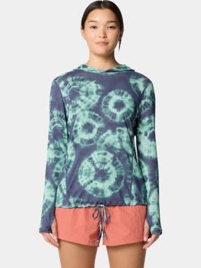 Mountain Hardwear Crater Lake Long Sleeve Hoody női hosszú ujjú sport póló kék színben 1