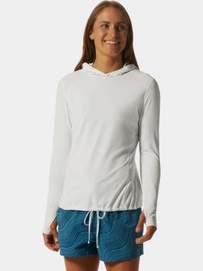 Mountain Hardwear Crater Lake Long Sleeve Hoody női hosszú ujjú sport póló fehér színben 1