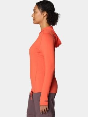 Mountain Hardwear Crater Lake Long Sleeve Hoody női hosszú ujjú sport póló piros színben 3