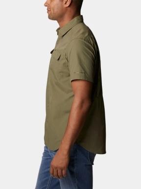 Columbia Silver Ridge 2.0 Short Sleeve Shirt férfi rövid ujjú túraing zöld színben 3