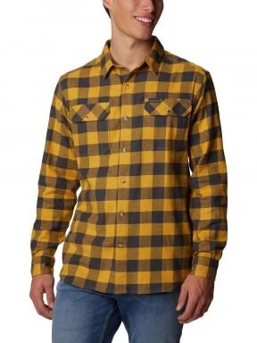 Columbia Flare Gun Stretch Flannel férfi hosszú ujjú ing sárga színben 1