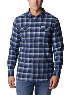 Columbia Flare Gun Stretch Flannel férfi hosszú ujjú ing kék színben 1