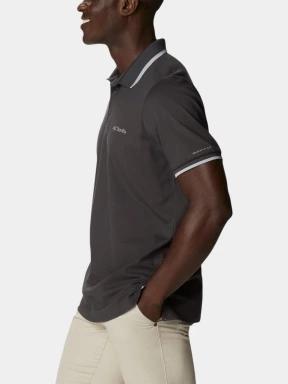 Columbia Cove Dome Butte Solid Pique Polo férfi galléros póló szürke színben 3