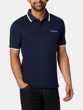 Columbia Cove Dome Butte Solid Pique Polo férfi galléros póló sötétkék színben 1