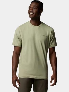 Columbia Men's Sun Trek Short Sleeve Tee férfi rövid ujjú sport póló zöld színben 1
