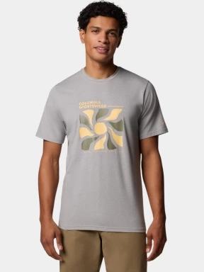 Columbia Men's Sun Trek Short Sleeve Graphic Tee férfi rövid ujjú sport póló szürke színben 1