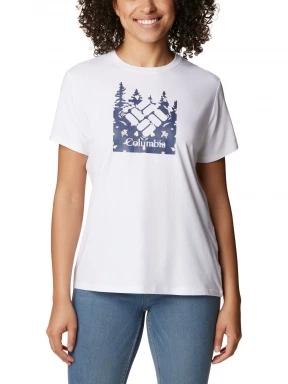 Columbia Sun Trek Short Sleeve Graphic Tee női rövid ujjú sport póló fehér színben 1