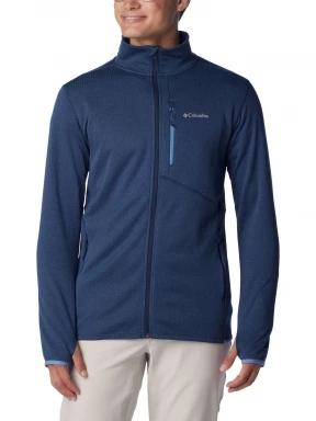 Columbia Park View Fleece Full Zip férfi polár pulóver kék színben 1