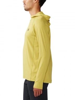 Mountain Hardwear Crater Lake Hoody férfi kapucnis pulóver sárga színben 3