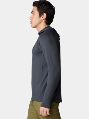 Mountain Hardwear Crater Lake Hoody férfi hosszú ujjú sport póló fekete színben 3