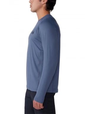 Mountain Hardwear Crater Lake Long Sleeve Crew férfi hosszú ujjú póló kék színben 3