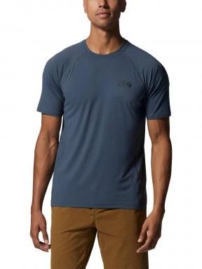 Mountain Hardwear Crater Lake Short Sleeve férfi rövid ujjú sport póló kék színben 1