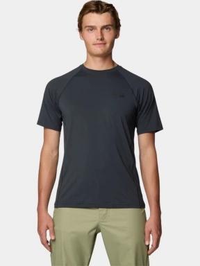 Mountain Hardwear Crater Lake Short Sleeve férfi rövid ujjú sport póló fekete színben 1