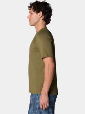 Mountain Hardwear Crater Lake Short Sleeve férfi rövid ujjú sport póló oliva színben 3