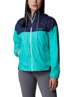 Columbia Flash Challenger Lined Windbreaker női széldzseki zöld színben 1