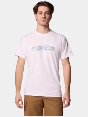 Columbia CSC Seasonal Logo Tee férfi rövid ujjú póló fehér színben 1