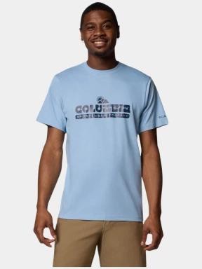 Columbia CSC Seasonal Logo Tee férfi rövid ujjú póló kék színben 1
