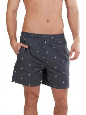 Fundango Bono Print Boardshort férfi boardshort sötétkék színben 1